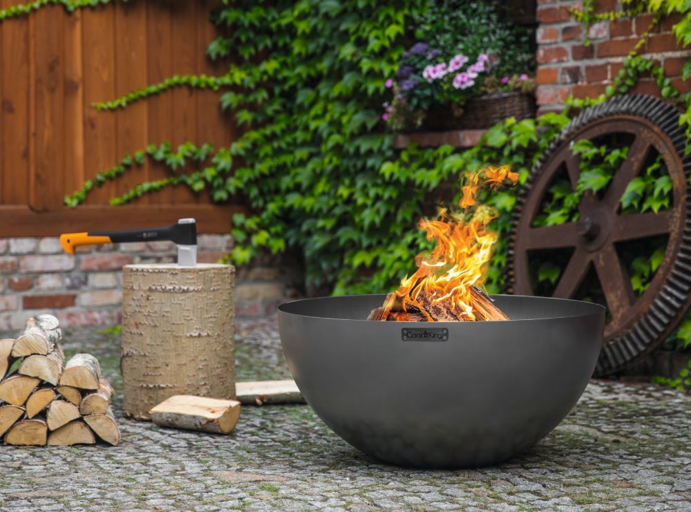 Tiefe Feuerschale Premium „DALLAS“ 85 cm - Ofenerlebnis.de