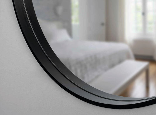 Tokio Black – Ovale Wandspiegel, 50 x 100 cm - Ofenerlebnis.de