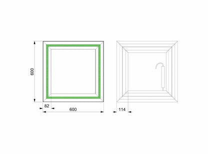 Torino Light – Quadrat Rechteck Wandspiegel mit LED - Ofenerlebnis.de