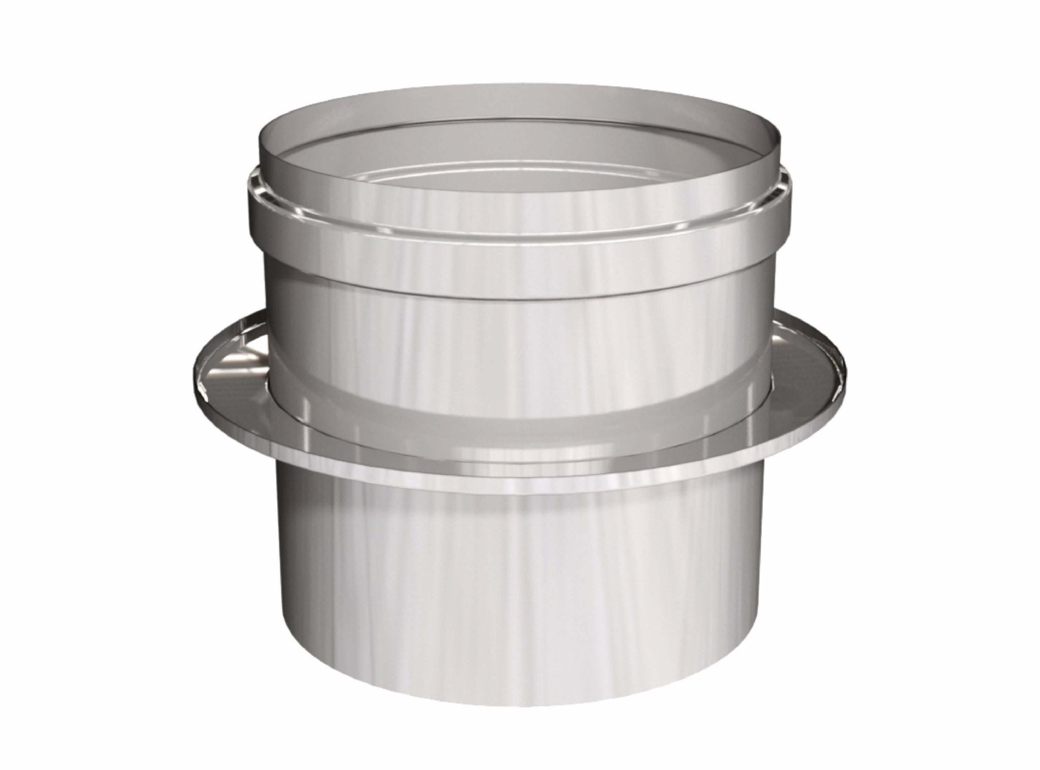 Übergangsstück DW/EW inkl. Abdeckung Wärmedämmung EÜ - doppelwandig - eka edelstahlkamine complex D