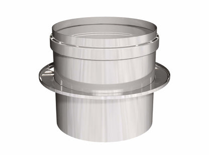 Übergangsstück DW/EW inkl. Abdeckung Wärmedämmung EÜ - doppelwandig - eka edelstahlkamine complex D