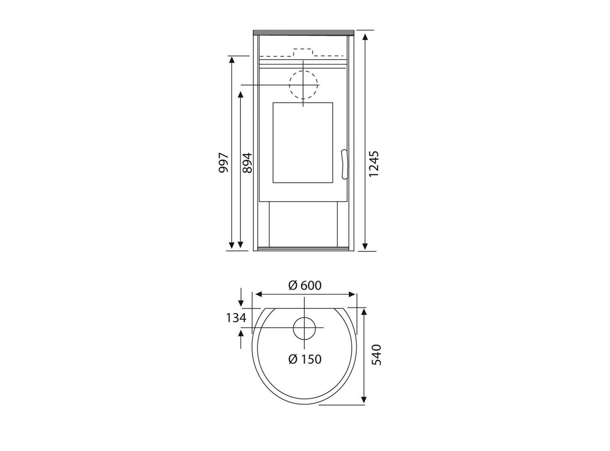 Speicherofen Wamsler Auron | 6/8 kW â€“ Herstelleransicht 4
