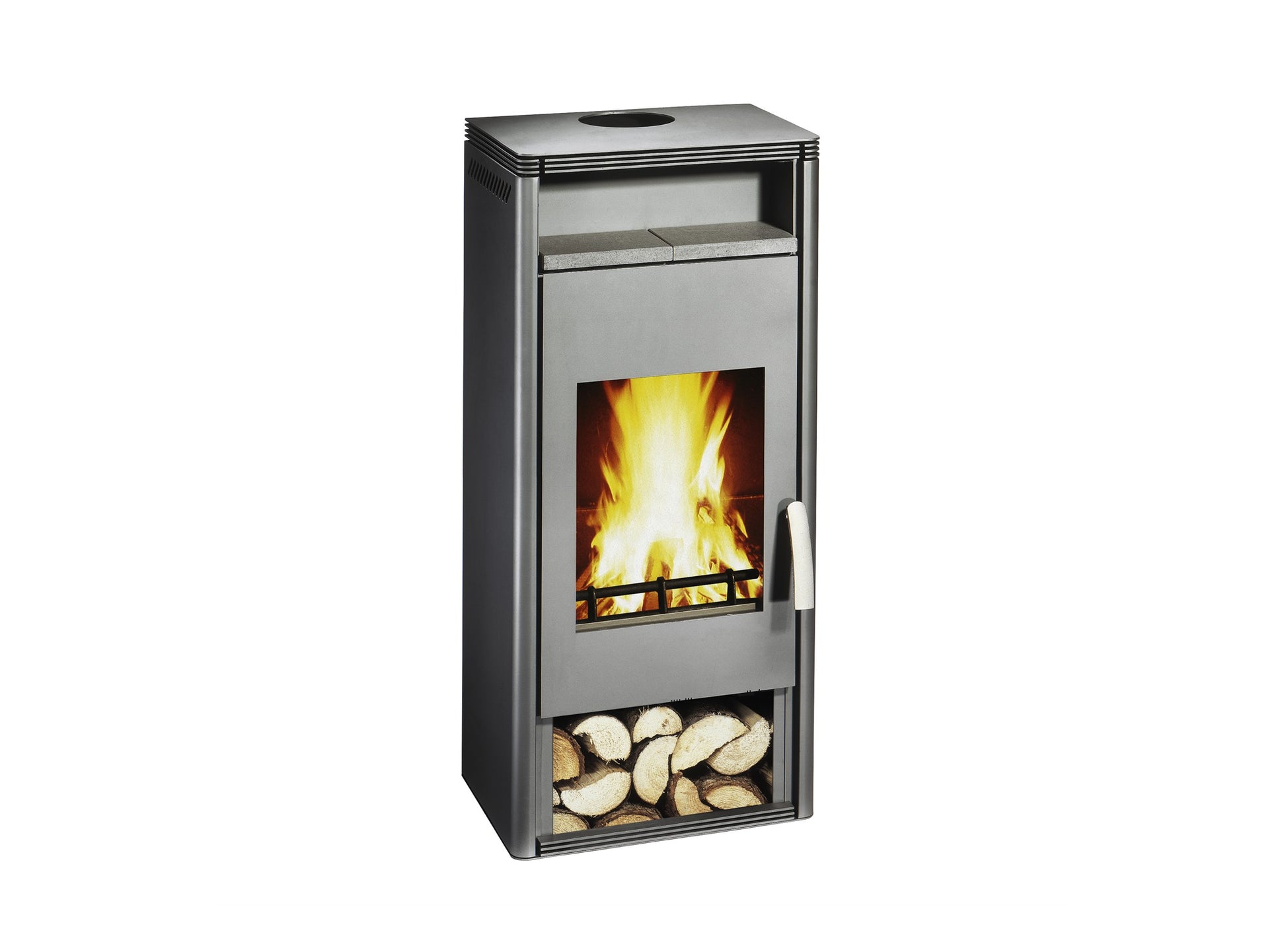 Kaminofen Wamsler Fulgor mit Warmhaltefach | 6/8 kW