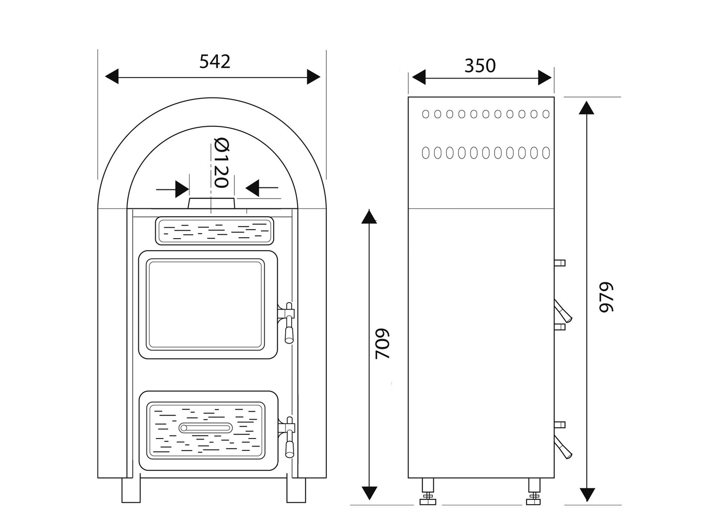 Raumheizer Wamsler Kamino 109-6 mit Obenanschluss | 6 kW â€“ Herstelleransicht 3
