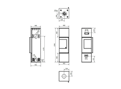 Kaminofen Wamsler Level | 6,3 kW â€“ Herstelleransicht 3