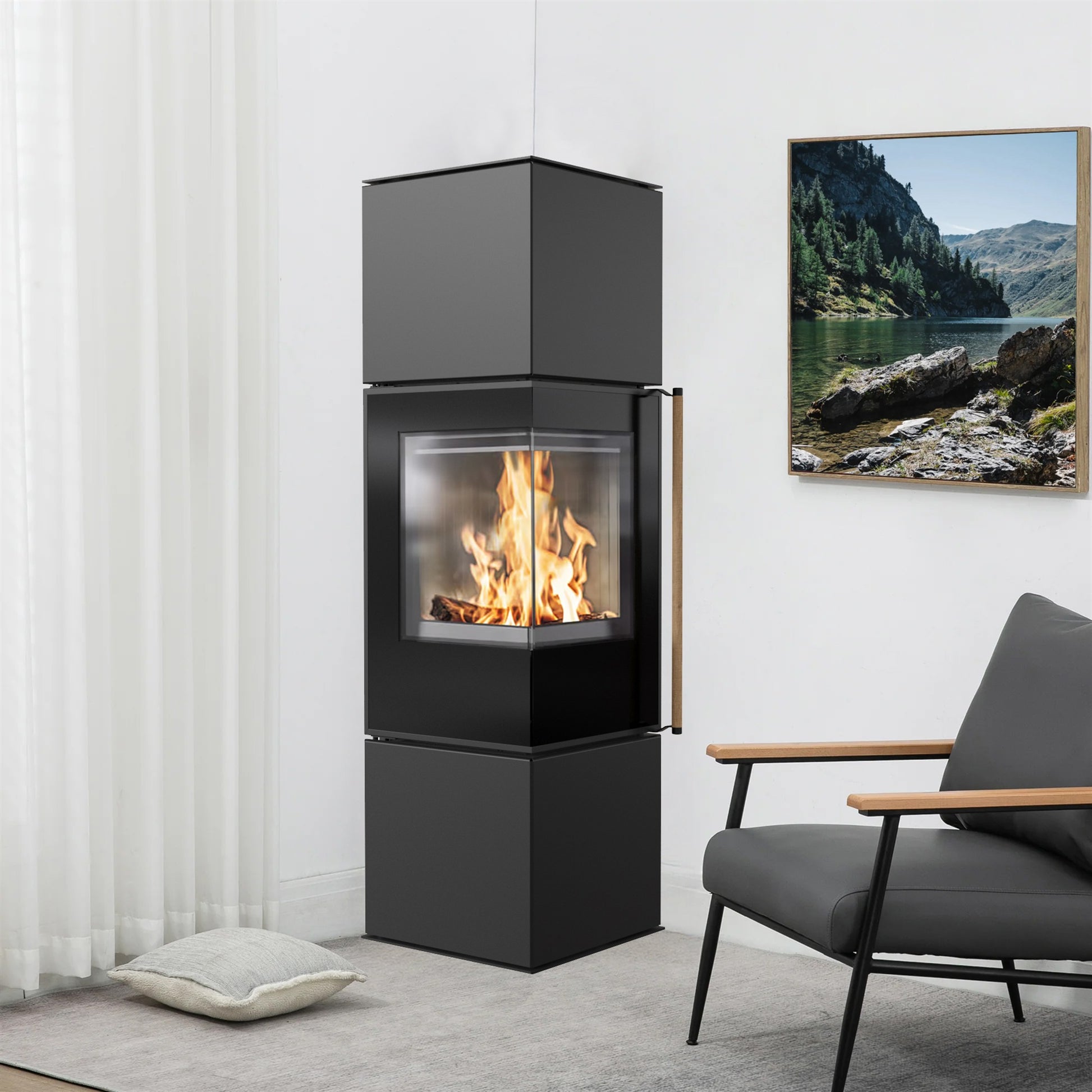 Kaminofen Wamsler Level | 6,3 kW – Wohnraumbild