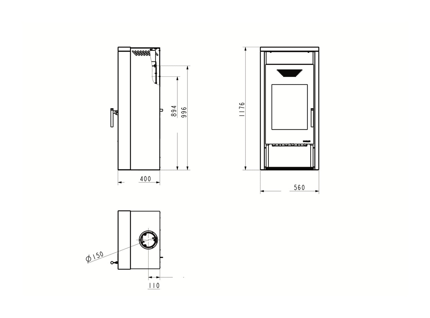 Kaminofen Wamsler Logi Naturstein | 6/8 kW â€“ Herstelleransicht 3