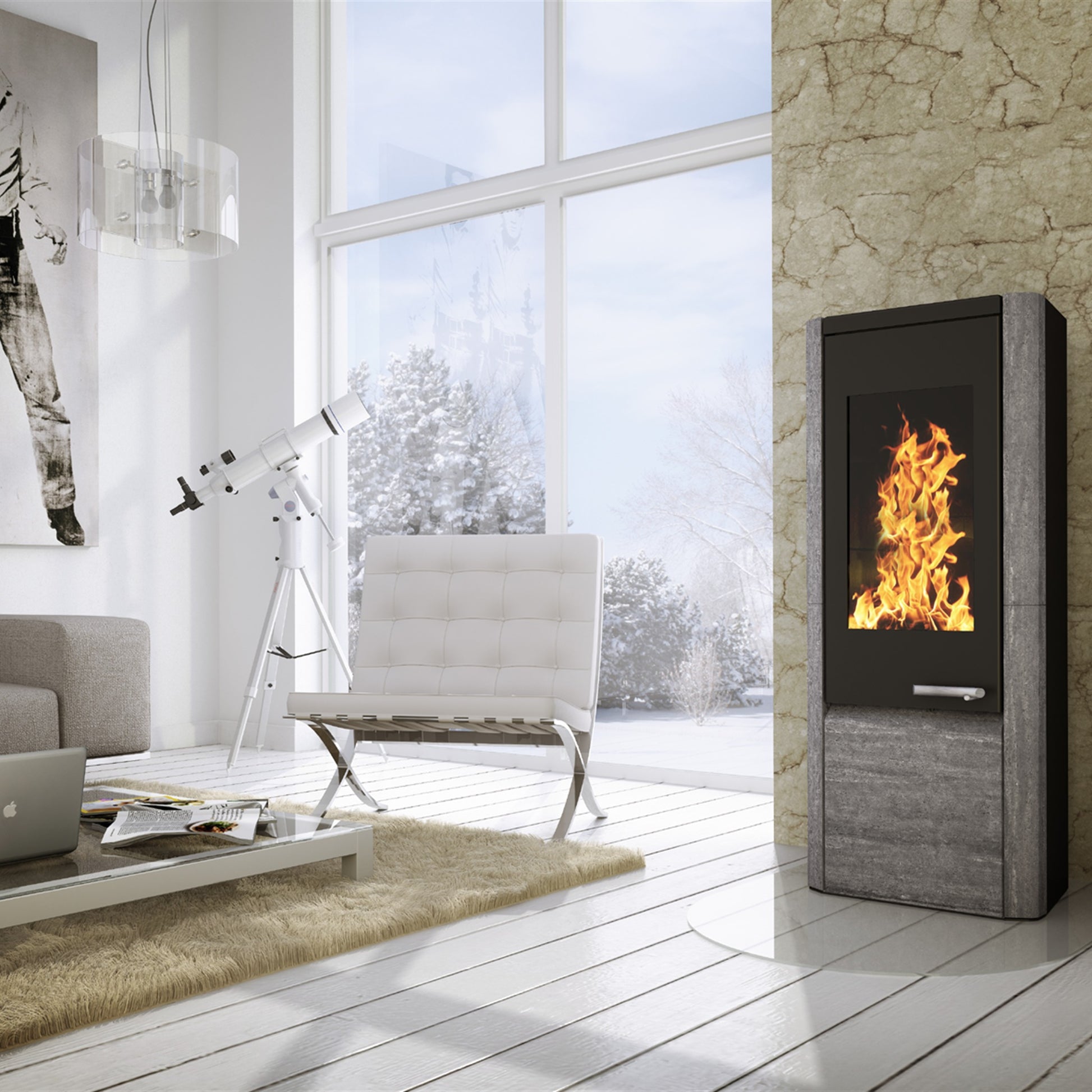 Kaminofen Wamsler Methis | 8 kW – Wohnraumbild