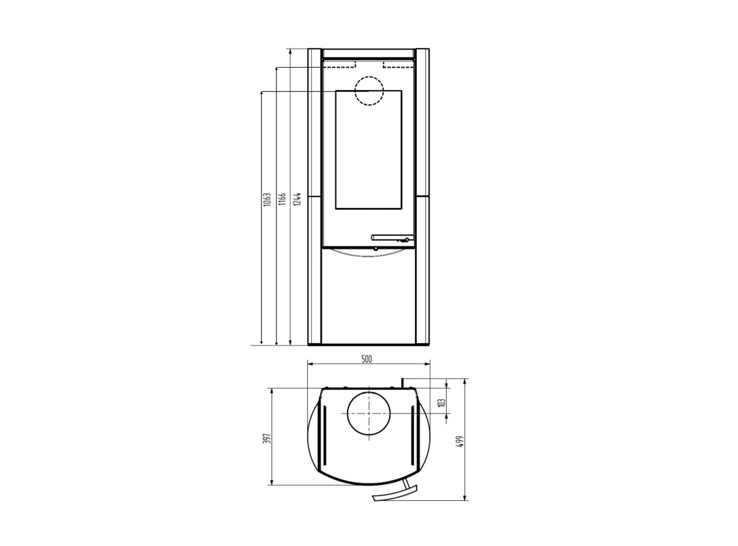 Kaminofen Wamsler Motho | 8 kW â€“ Herstelleransicht 3