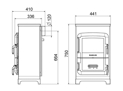 Raumheizer Wamsler RH-6F mit Kochfunktion | 6 kW â€“ Herstelleransicht 4