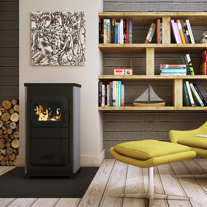 Raumheizer Wamsler RH-8 A/D mit Automatik Dauerbrand | 8 kW – Wohnraumbild