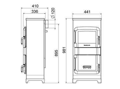 Raumheizer Wamsler RH-8F mit Kochfunktion | 8 kW â€“ Herstelleransicht 2