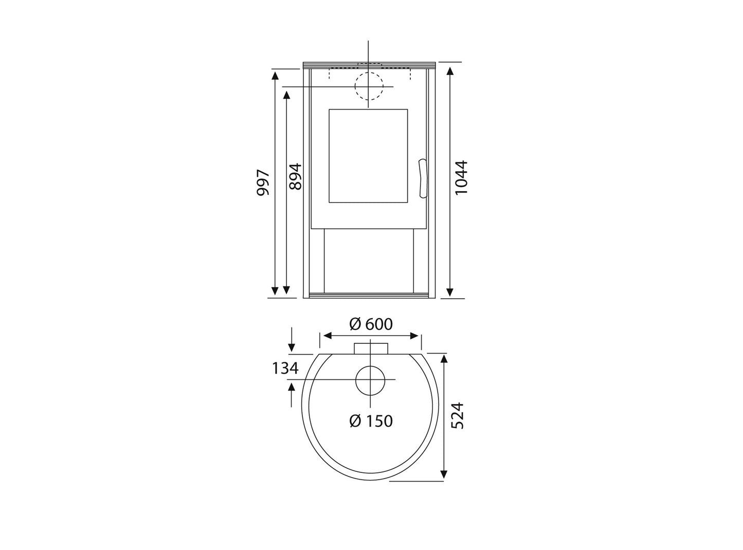 Kaminofen Wamsler Roton | 6/8 kW â€“ Herstelleransicht 3