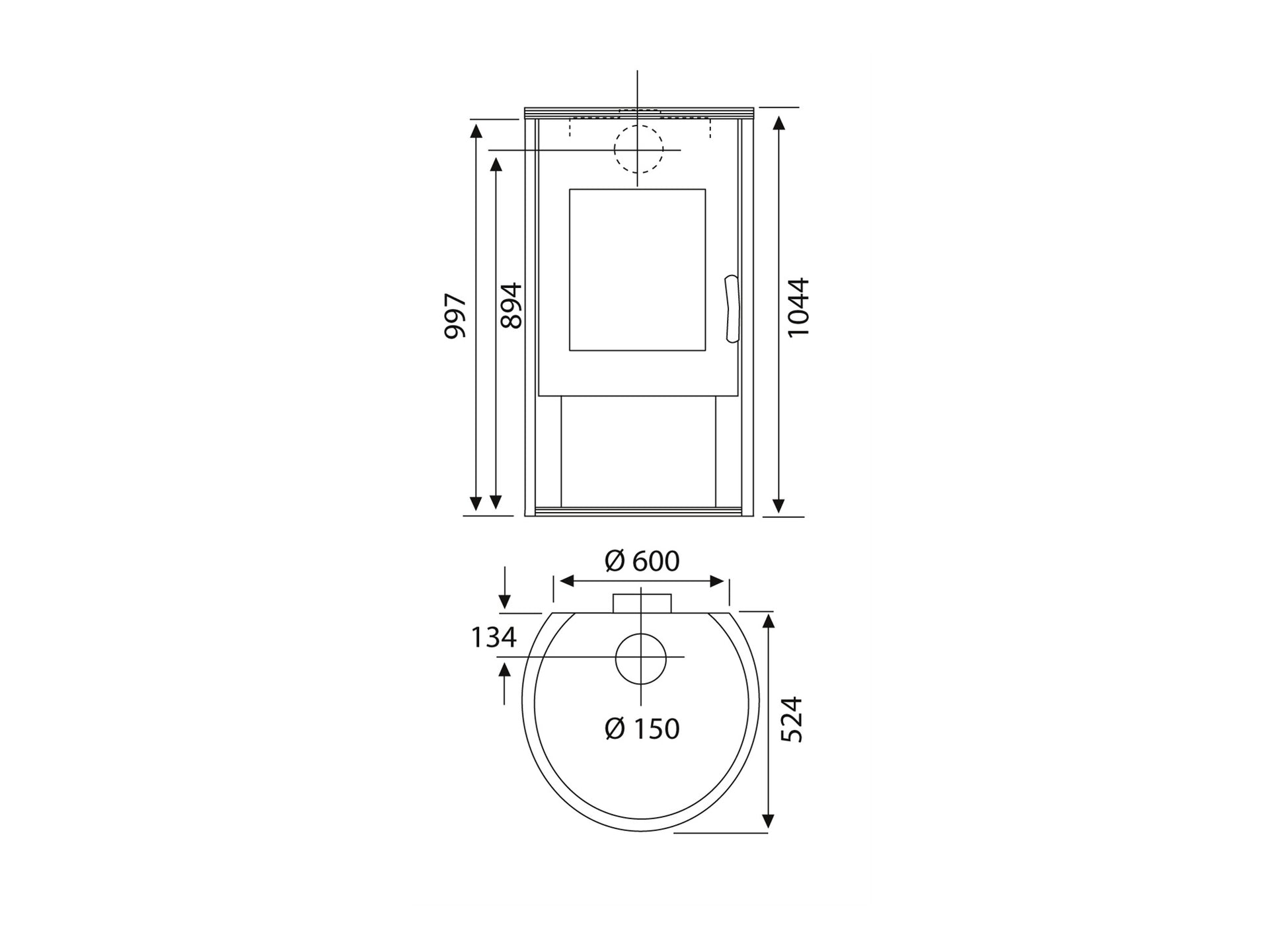 Kaminofen Wamsler Roton | 6/8 kW â€“ Herstelleransicht 3