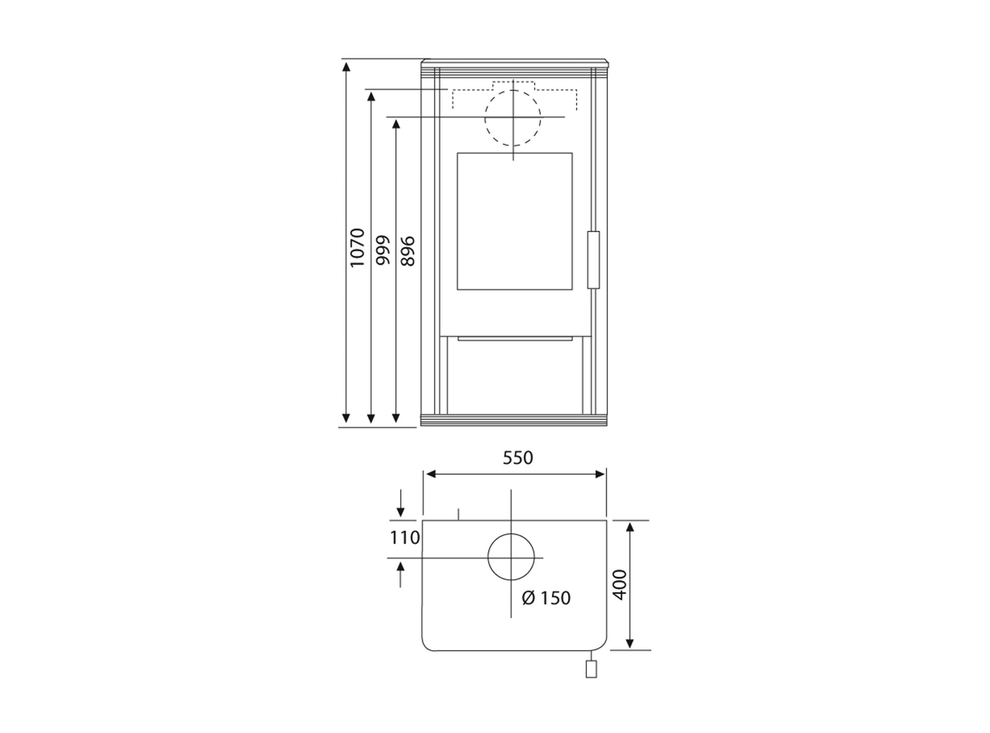 Kaminofen Wamsler Trion-H | 8 kW â€“ Herstelleransicht 3