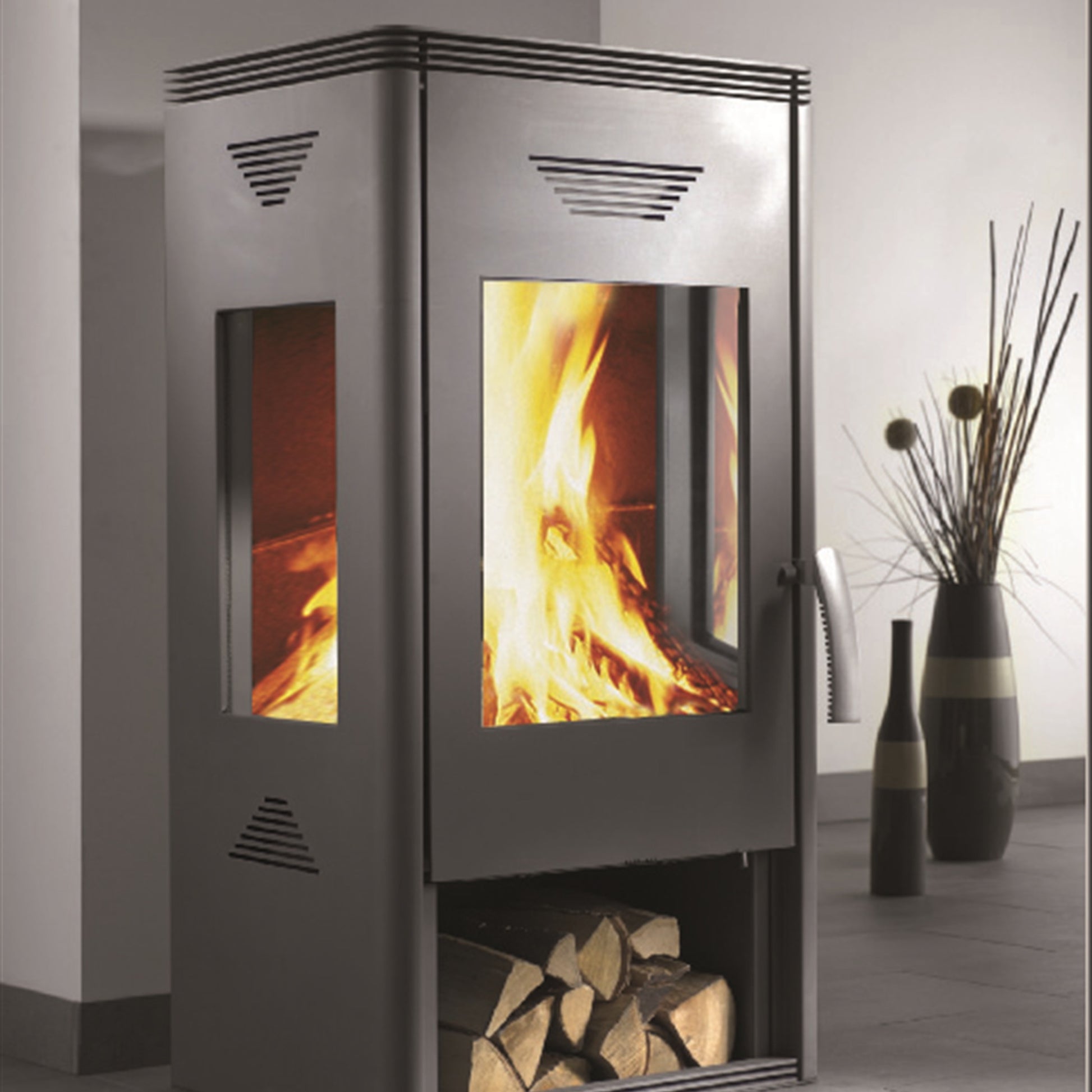 Kaminofen Wamsler Trion-H | 8 kW – Wohnraumbild