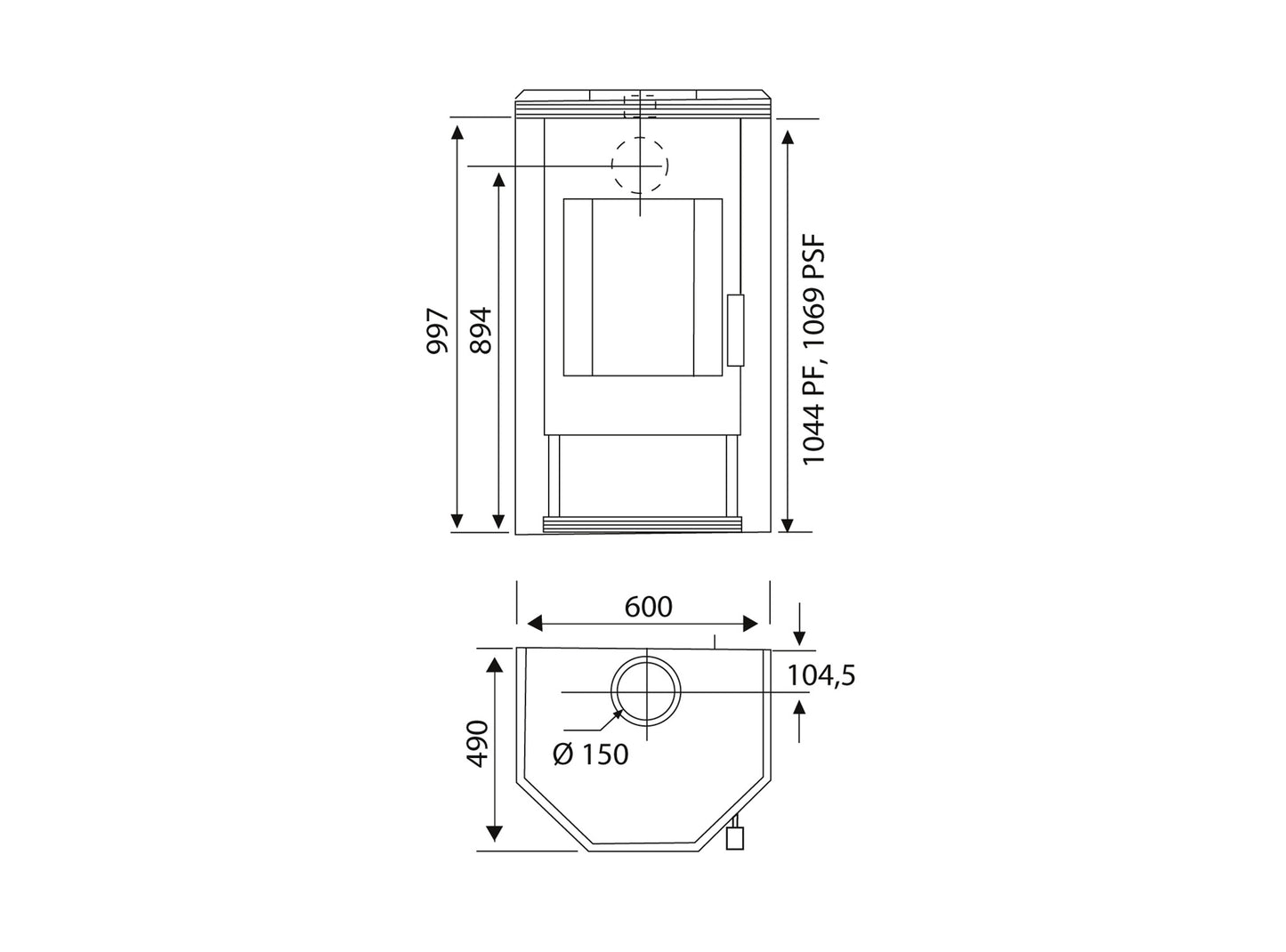 Kaminofen Wamsler Ugnis Naturstein | 6/8 kW â€“ Herstelleransicht 3