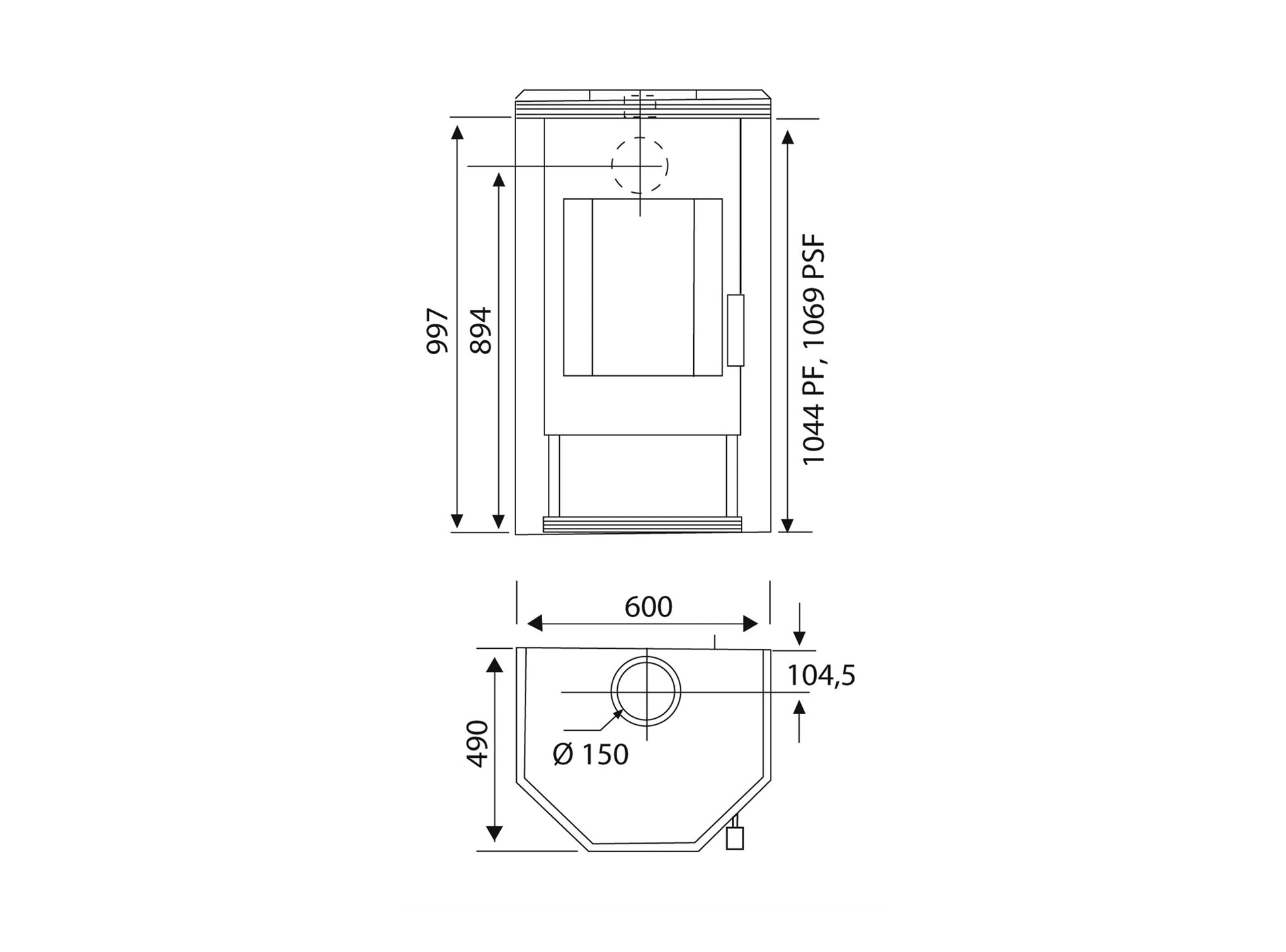 Kaminofen Wamsler Ugnis Naturstein | 6/8 kW â€“ Herstelleransicht 3