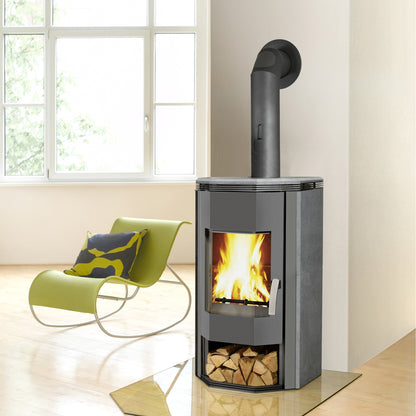 Kaminofen Wamsler Ugnis Naturstein | 6/8 kW – Wohnraumbild