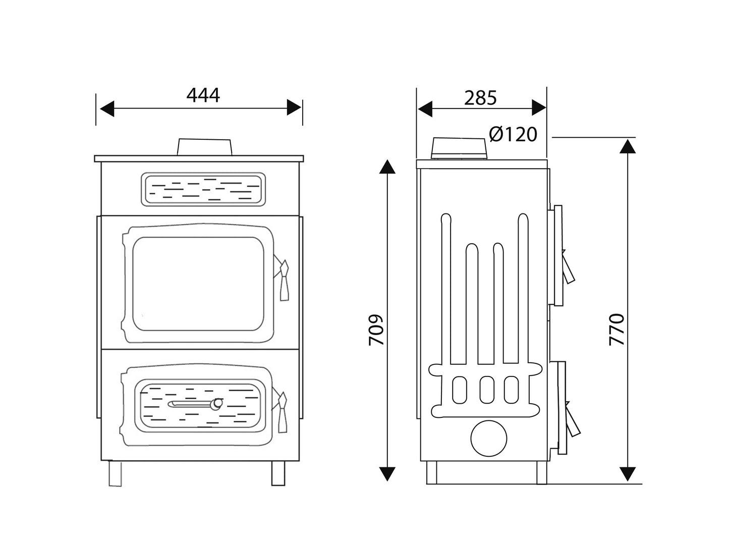 Werkstattofen Wamsler WO 109-6 F mit Obenanschluss | 6 kW â€“ Herstelleransicht 2