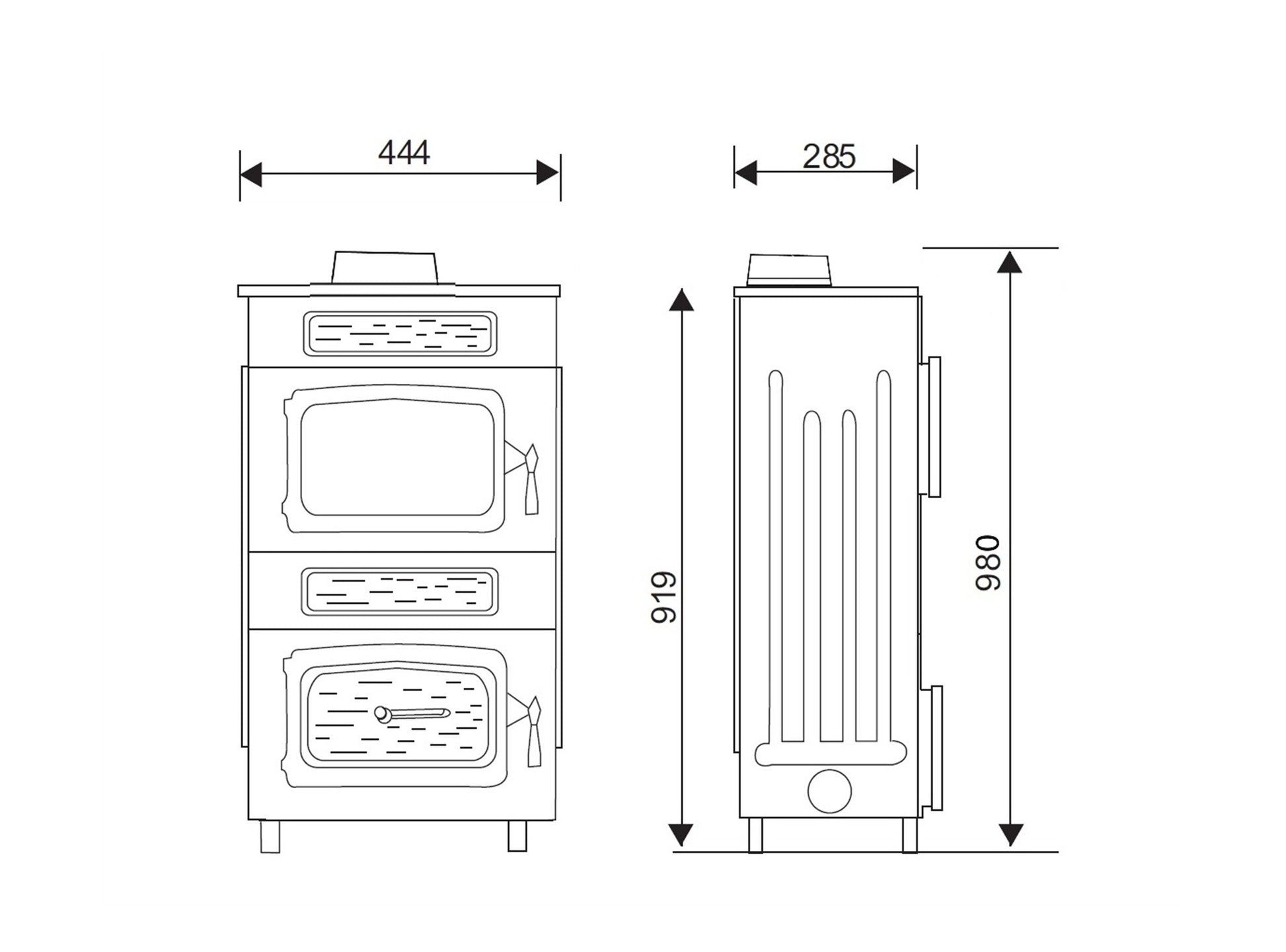 Werkstattofen Wamsler WO 109-8 F mit Obenanschluss | 8 kW â€“ Herstelleransicht 2