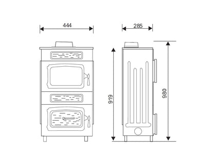 Werkstattofen Wamsler WO 109-8 F mit Obenanschluss | 8 kW â€“ Herstelleransicht 2