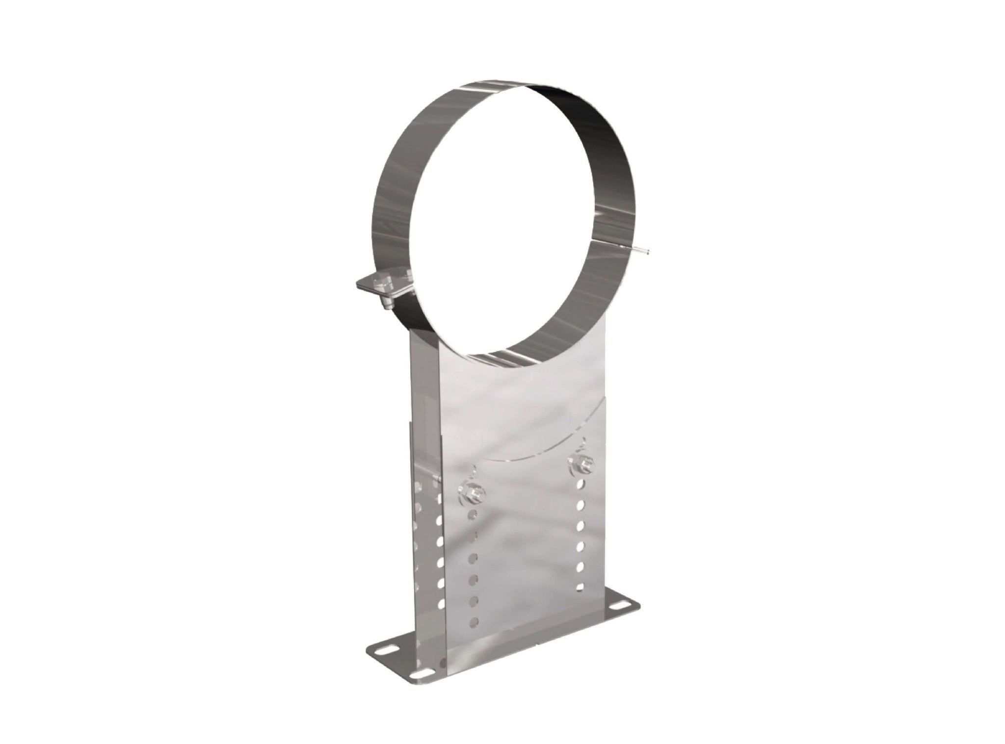 Wandhalter verstellbar 160 - 250 mm - doppelwandig - eka edelstahlkamine complex D