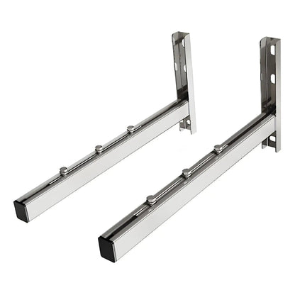 Wandkonsole verstärkt, verstellbar 50 - 150 mm - eka complex D – Zwei verstellbare Wandkonsolen aus Rechteckprofilen