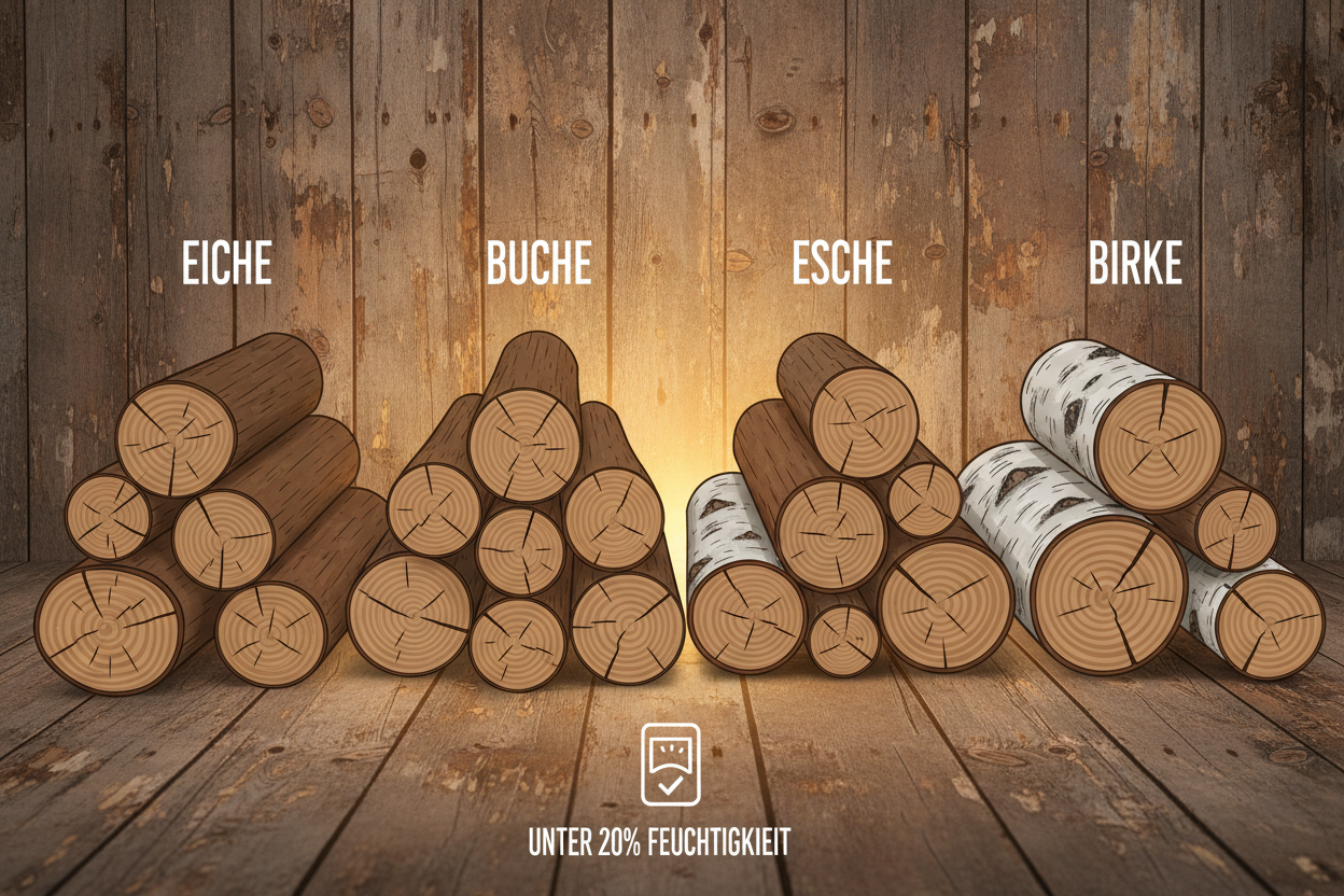 Welches Holz ist für den Kaminofen geeignet?
