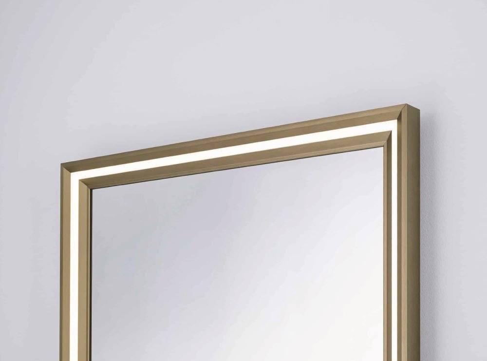 Yuwel – Rechteck Wandspiegel mit LED - Ofenerlebnis.de