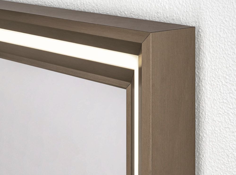 Yuwel – Rechteck Wandspiegel mit LED - Ofenerlebnis.de