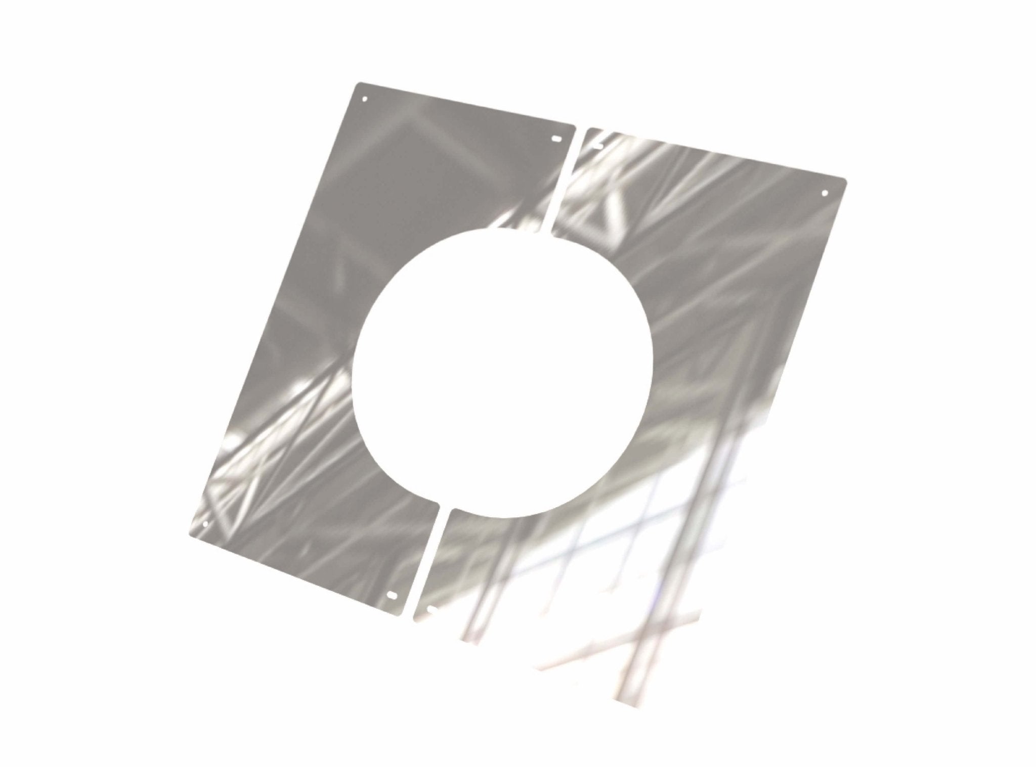 Zweiteilige Blende 0°, 45°, 60° - doppelwandig - eka edelstahlkamine complex D